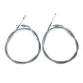 V-Twin 36-0830 Stainless Steel Throttle and Idle Cable Set with 42" Casings