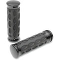 Drag Specialties Hotop Black Rubber Hand Grips for Harley 96-17 Cable Op