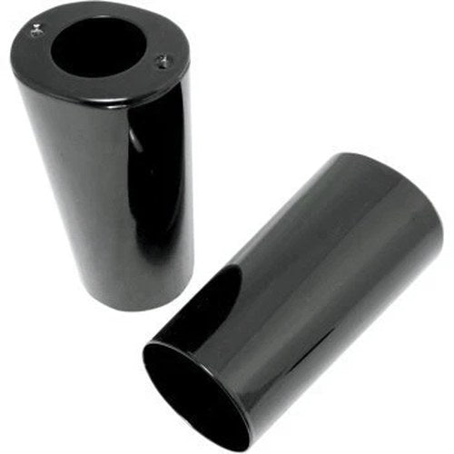 Drag Specialties 0411-0044 Black Fork Slider Covers 99-13 Touring 00-17 Flst