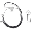 Drag Specialties 1741-2515 Extended Length Black Vinyl Brake Line Kit +2"