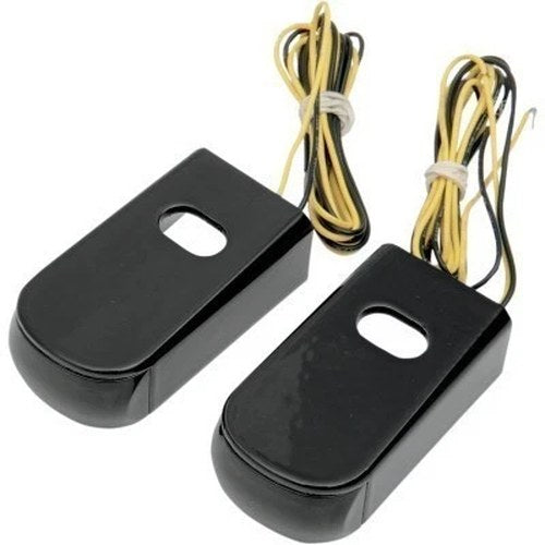 Alloy Art Fender Strut LED Marker Lights Kit Black Red LED Smoke Lens XL 04-20