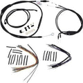 Burly Brand B30-1009Complete Black Vinyl Handlebar Cable/Line Kit For Ape Hanger