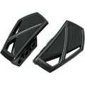 Kuryakyn 5773 Gloss Black Phantom Mini Boards Floorboards without Adapters