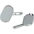 Kuryakyn 1430 Chrome Magnum Large Flat Glass Mirrors for all Harley Models 65-23