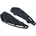 Kuryakyn 5793 Black Phantom Driver Floorboards for Touring 83-23 & FL Softail
