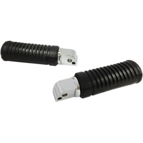 Drag Specialties 1620-1849 Black Rubber Passenger Foot Pegs for M8 Softail 18-24