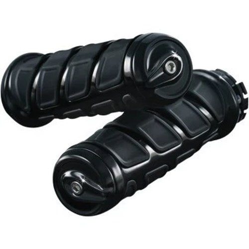 Kuryakyn 6368 Black Kinetic Iso Hand Grips for Indian Scout 16-20