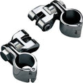 Kuryakyn 7944 Chrome 1-1/4" Universal Highway Peg Mounts for Male Mount Pegs