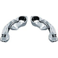 Kuryakyn 4520 Short Chrome Tour Tech Adjustable Highway Peg Mounts for 1-1/4"