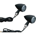 Kuryakyn 2510 Gloss Black Amber Single Function Torpedo LED Lights