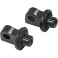 Kuryakyn 8888 Male-Mount Footpegs Adapter Splined Black