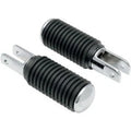 Drag Specialties DS-253405 Chrome Footpegs with Rubber Sleeves 5/8" Female Mount