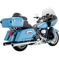Vance & Hines 16455 Chrome 4.5" Hi-Output Slip-On Mufflers for Touring 95-16