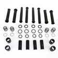 V-Twin 11-1408 Gloss Black Pushrod Tube Cover Kit for Milwaukee 8