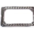 V-Twin 42-1575 Chrome 4" x 7.5" Motorcycle License Plate Frame Maltese Style