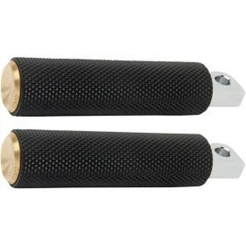 Arlen Ness 07-932 Fusion Male-Mount Footpegs- Knurled - Brass