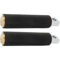 Arlen Ness 07-932 Fusion Male-Mount Footpegs- Knurled - Brass