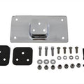 V-Twin 31-3943 Chrome Laydown License Plate Frame Bracket Kit for Harley