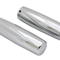 V-Twin 28-0579 Chrome Spiral Style Grip Set for Cable Op Harley