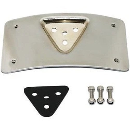 Custom Dynamics CD-PFM-C Chrome Radius 3-Bolt License Plate Mount
