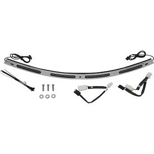 Custom Dynamics Chrome Windshield Trim w LED Turn Signals 06-13 Batwing Harley
