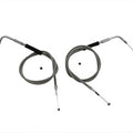 V-Twin 36-0129 42" Stainless Steel Throttle and Idle Cable Set