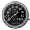 V-Twin 39-0303 Police Special Speedometer with 1:1 Ratio