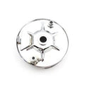 V-Twin 22-0708 Rear Mechanical Brake Backing Plate Kit Chrome