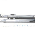 V-Twin 30-1606 M8 Chrome Fishtail Muffler Set