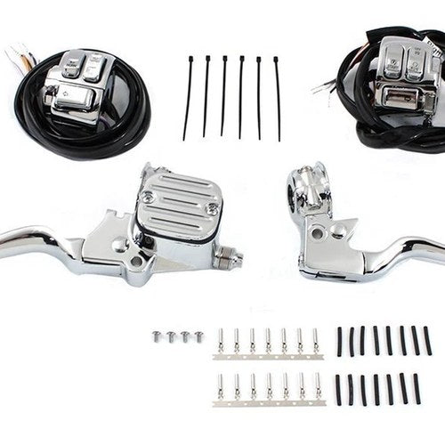 V-Twin 22-0894 Chrome Handlebar Control Kit