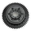 V-Twin 49-5515 1936 Rear Brake Drum Black