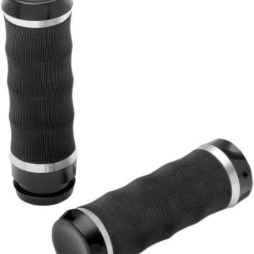 Drag Specialties 0630-1135 Black Riptide Hand Grips for Harley Electronic Tbw