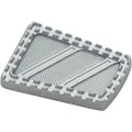 Kuryakyn 3574 Silver Riot Brake Pedal Pad for Harley Touring 80-23