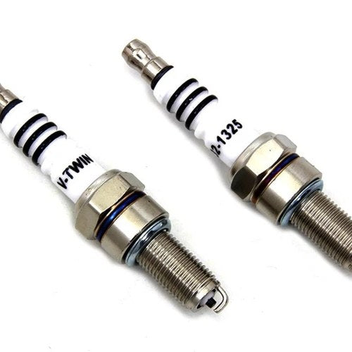Pair of Performance Spark Plugs by V-Twin Mfg. f Harley M8 Milwaukee 8 107 Cubic