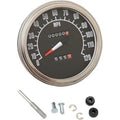 Drag Specialties DS-243861 5" '68-'84 Black Face FL-Style 1:1 Speedometer