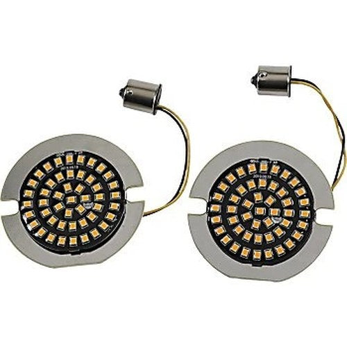 Drag Specialties 2020-1810 Amber Flat Style Rear LED Turn Signal Insert 1156