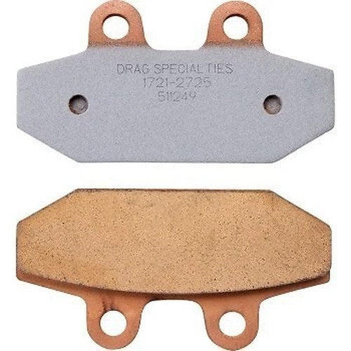 Drag Specialties 1721-2725 Premium Sintered Metal Rear Brake Pads 18-24 Softail