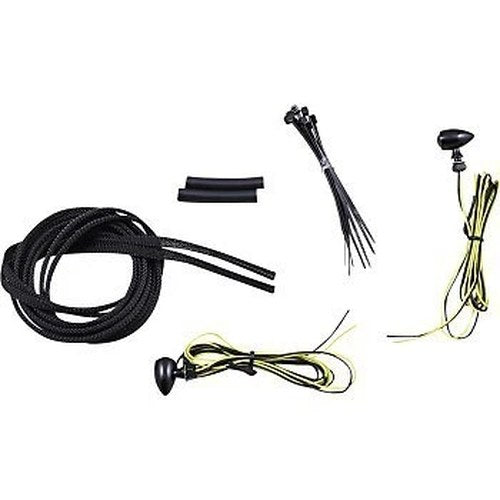 Custom Dynamics CD-MICRO-A-B Black Micro Bullet Amber LED Turn Signals