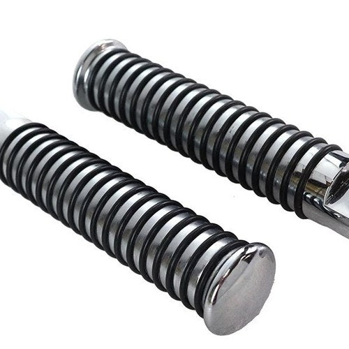 V-Twin 27-1626 Chrome Extended O-Ring Foot Pegs for Harley Male Mount