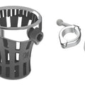 Ciro 55814 Chrome Gen 2 Drink Holder with 1-1/8 to 1-1/4" Handlebar Mount