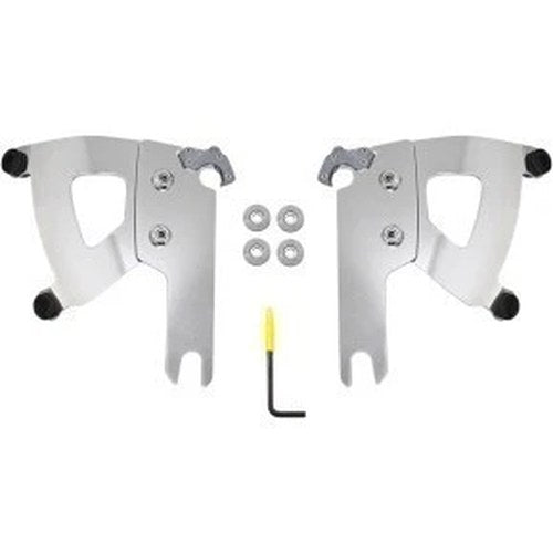 Memphis Shades HD MEK2039 Road Warrior Trigger-Lock Mount Kit- Polished - Flhr