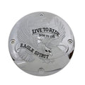 V-Twin 42-0951 Chrome Live to Ride Eagle Spirit Derby Cover for 94-03 Sportster
