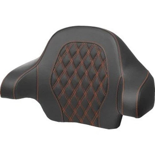 Saddlemen 814-07-15003 Tour-Pak Backrest Pad Orange Lattice Stitch for 14-24