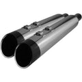 Khrome Werks 4.50" HP-Plus Slip-On Mufflers Chrome Black Edge for 95-16 Touring