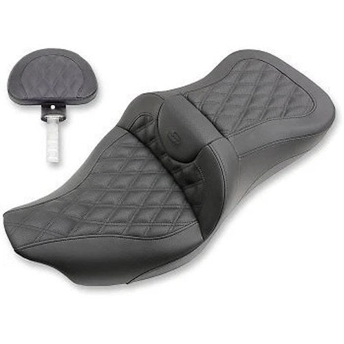 Saddlemen 808-07B-184BR RoadSofa Seat Extended Reach w/ Backrest - 08-24 Touring