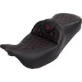 Sadldemen 808-07B-182B8 RoadSofa Seat Burgundy Stitch for 08-24 Touring