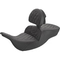 Saddlemen 897-07-182BR Roadsofa Lattice Stitched Seat for 97-07 FLHT/FLTR