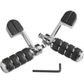 Kuryakyn 8075 Chrome Iso Stirrup Large Foot Pegs with Male Mount for Harley
