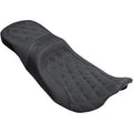 Danny Gray Diamond Stitch Weekday 2-Up XL Seat for Harley Touring 08-23