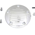 V-Twin 42-1144 Chrome Grooved Timer Points Ignition Cover for Twin Cam